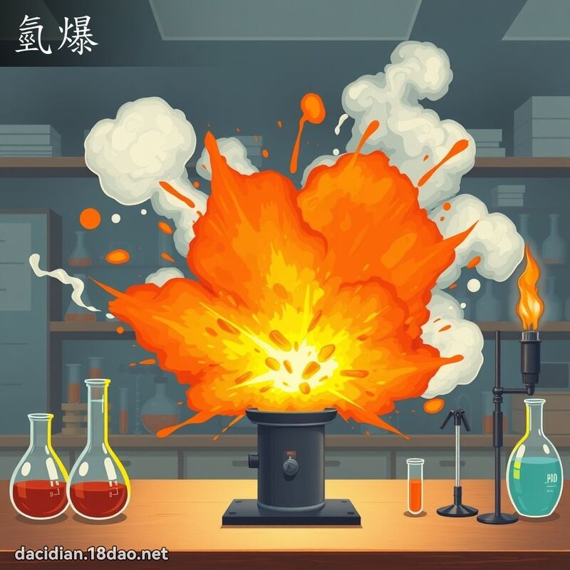氫爆 - 國語大辭典配圖