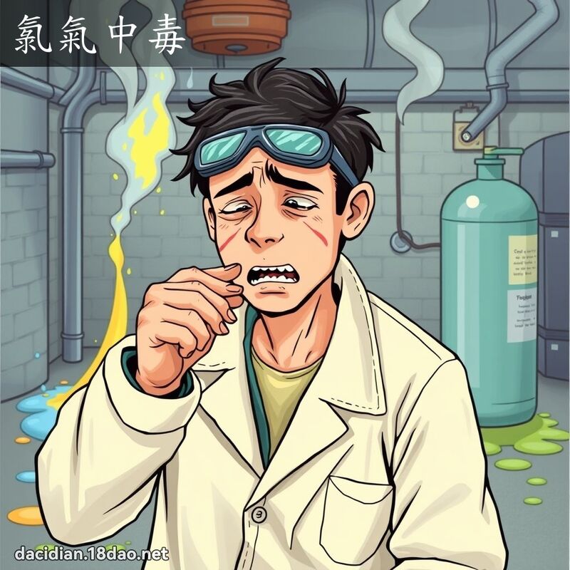氯氣中毒 - 國語大辭典配圖