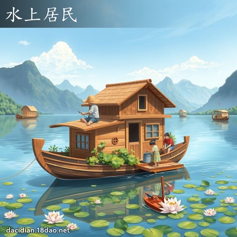 水上居民 - 國語大辭典配圖
