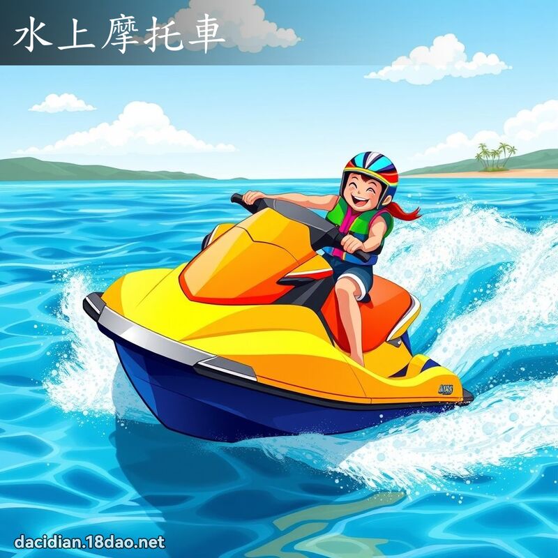 水上摩托车 - 国语大辞典配图