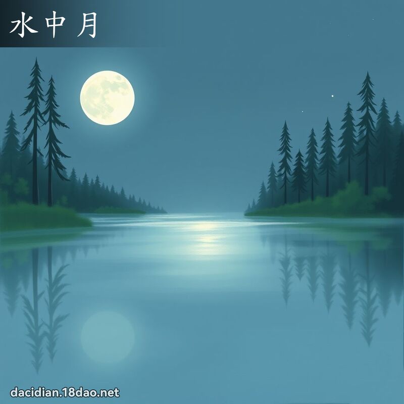 水中月 - 国语大辞典配图