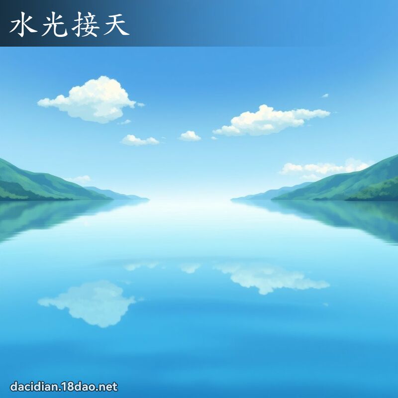 水光接天 - 國語大辭典配圖