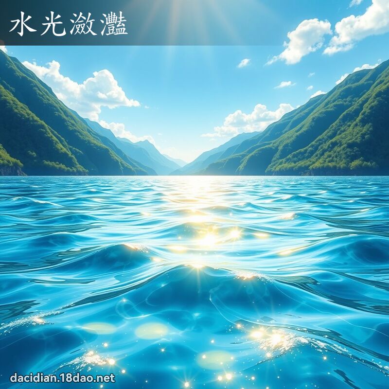 水光瀲灩 - 国语大辞典配图