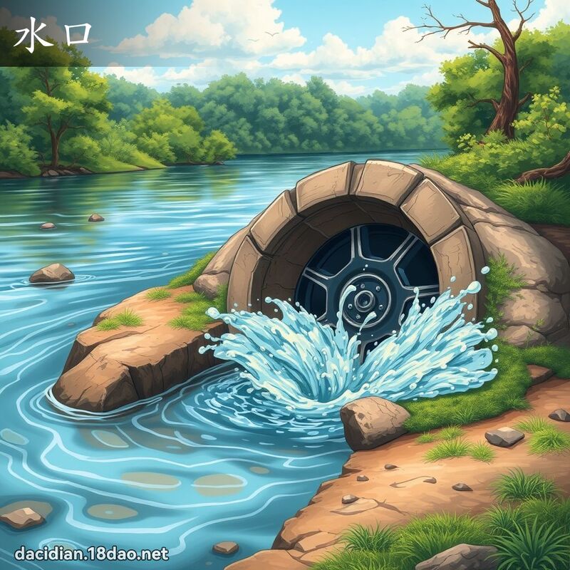 水口 - 国语大辞典配图