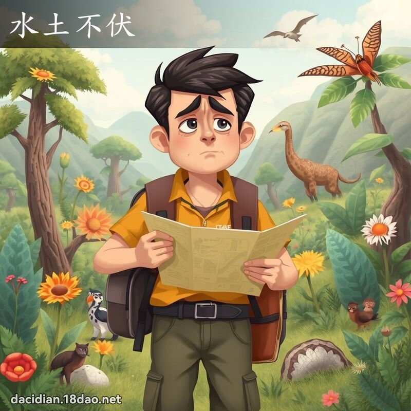 水土不伏 - 国语大辞典配图