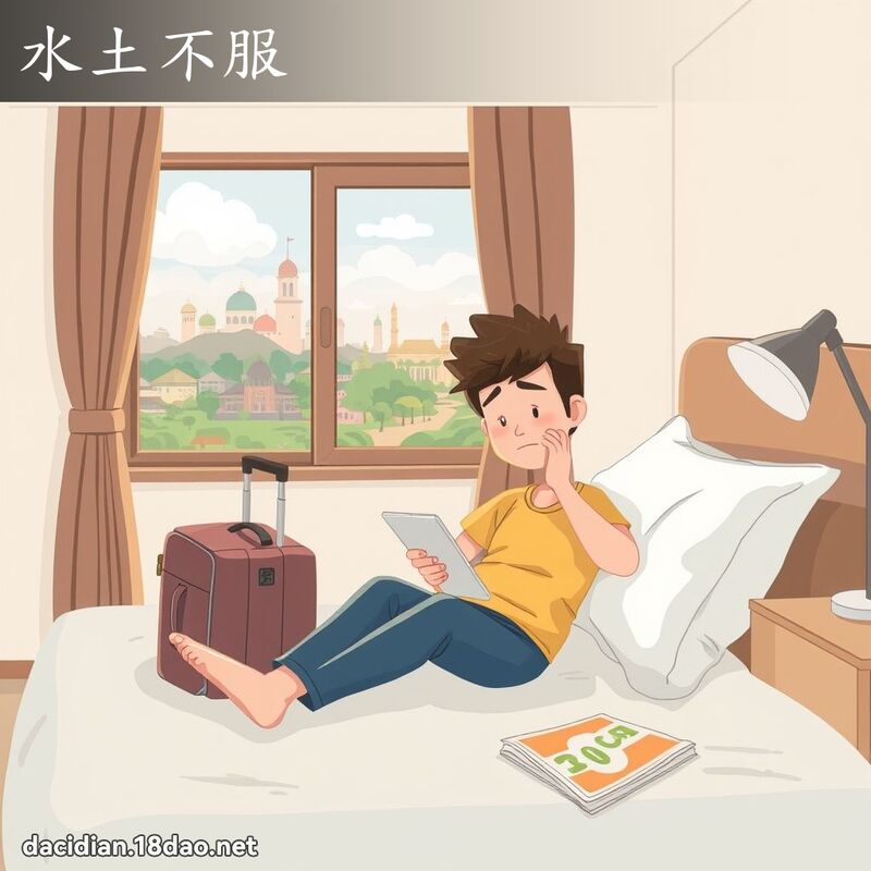 水土不服 - 國語大辭典配圖