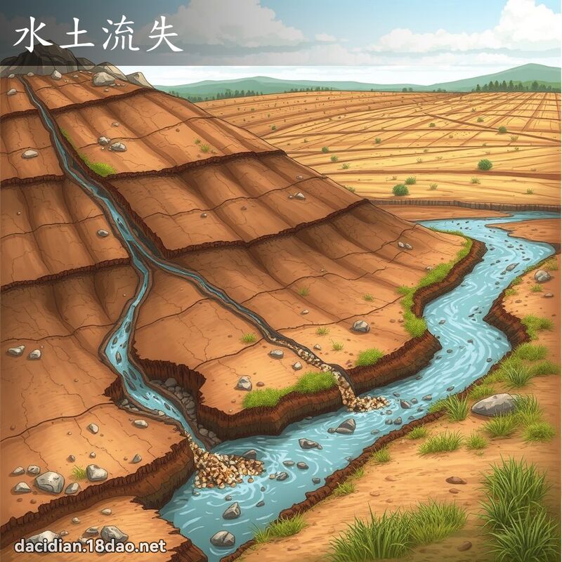 水土流失 - 國語大辭典配圖
