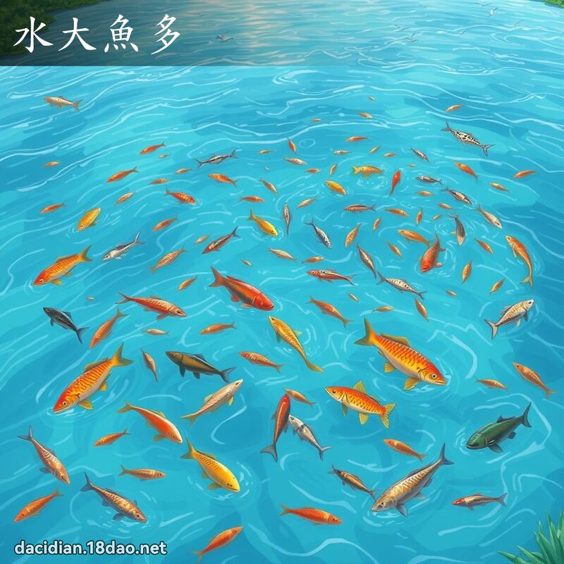 水大魚多 - 國語大辭典配圖