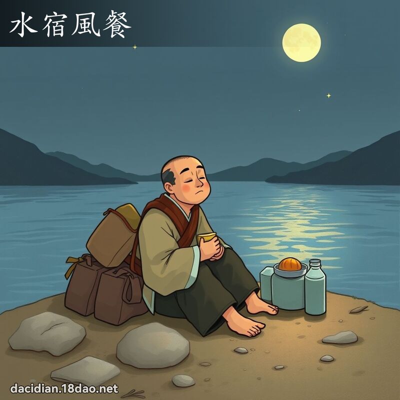 水宿风餐 - 国语大辞典配图