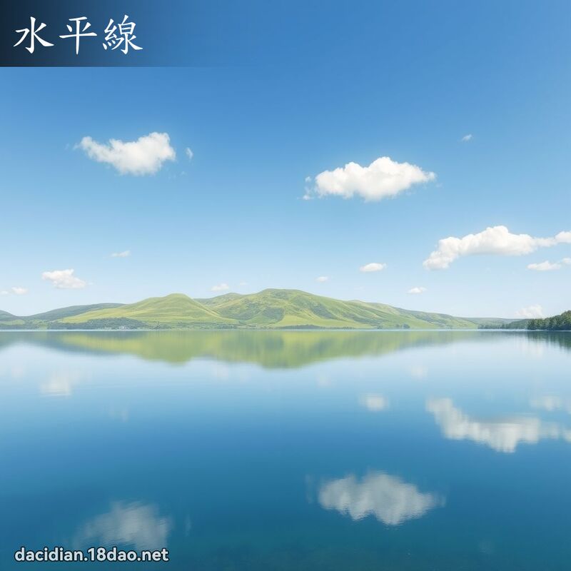 水平線 - 國語大辭典配圖