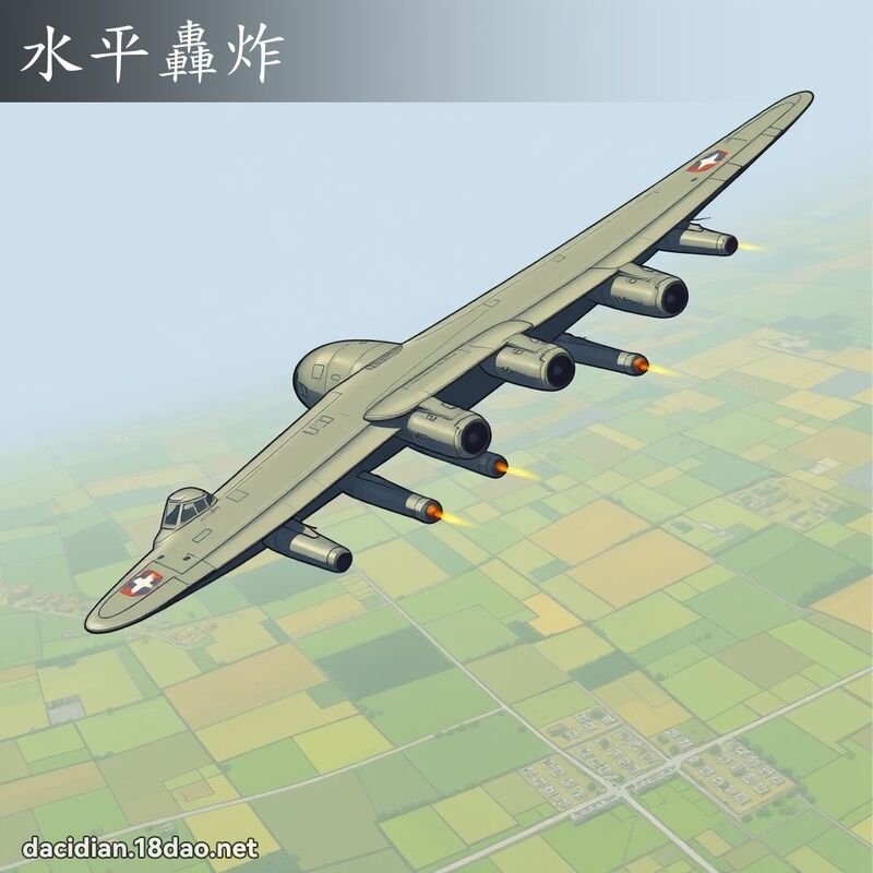 水平轰炸 - 国语大辞典配图