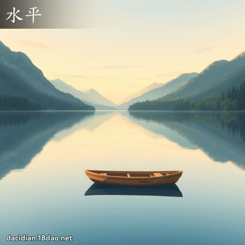 水平 - 國語大辭典配圖