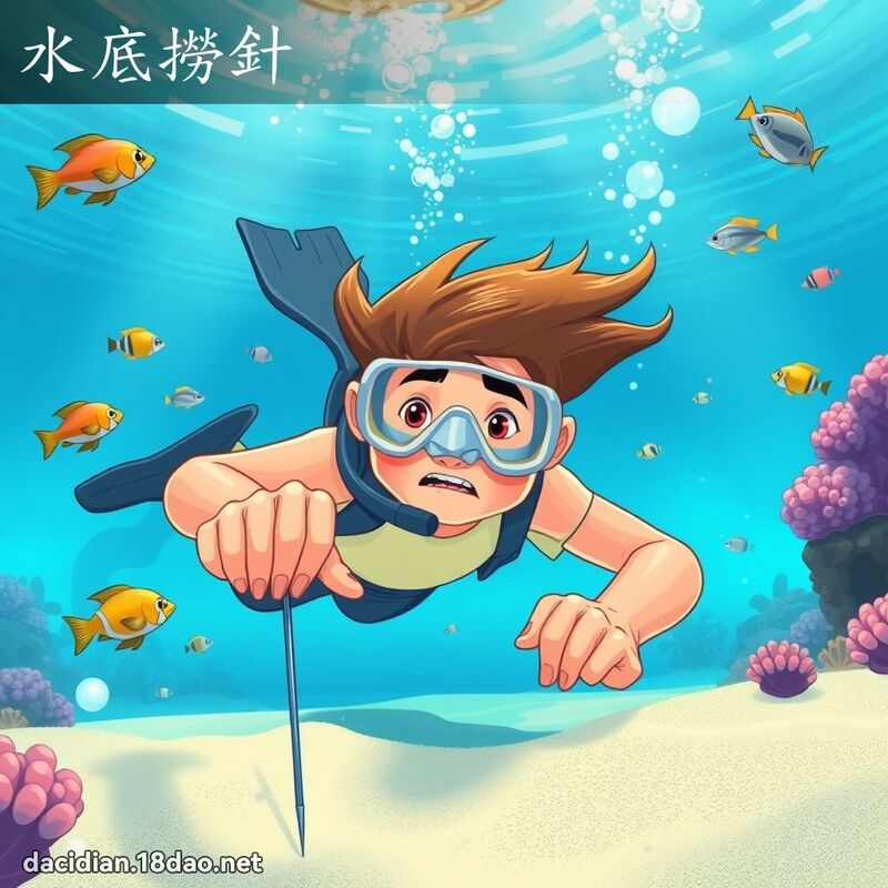 水底捞针 - 国语大辞典配图