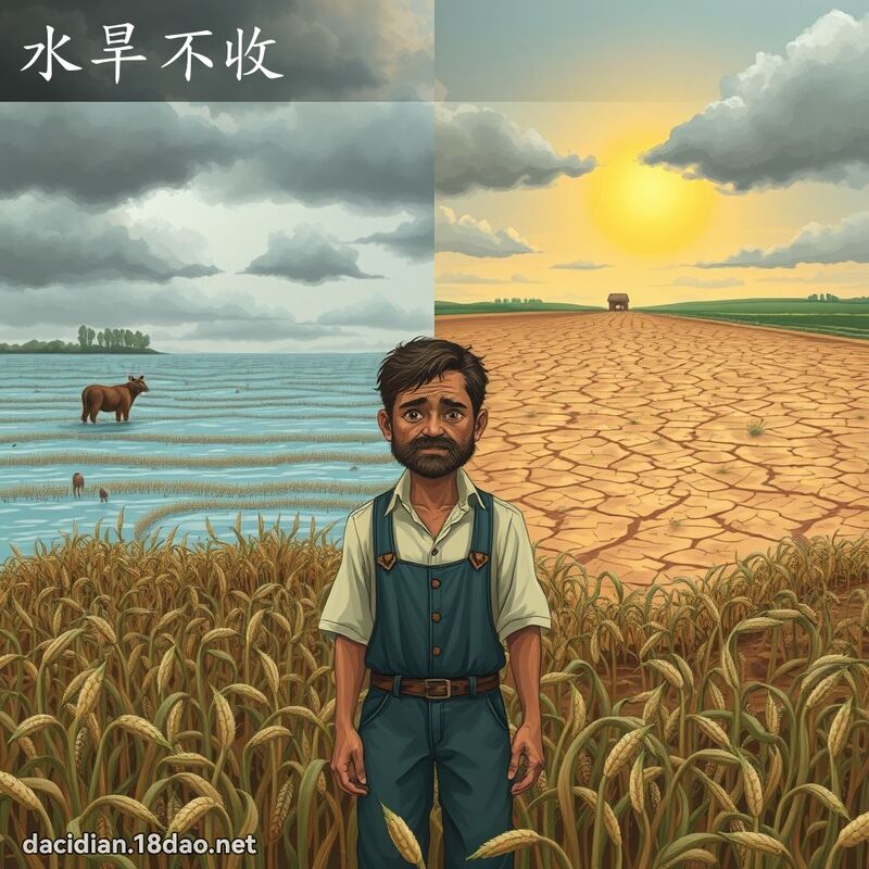 水旱不收 - 國語大辭典配圖