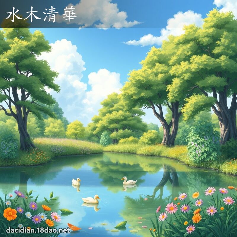 水木清華 - 國語大辭典配圖