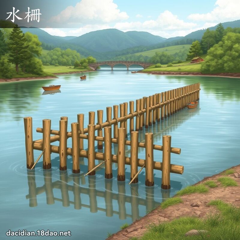水柵 - 國語大辭典配圖