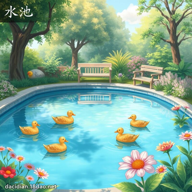 水池 - 国语大辞典配图