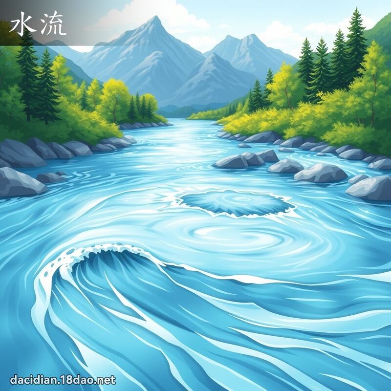 水流 - 国语大辞典配图