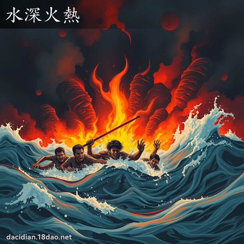 水深火热 - 国语大辞典配图