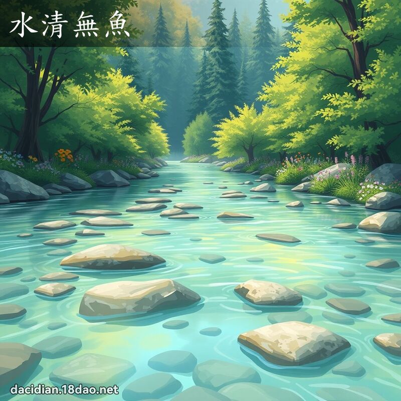 水清无鱼 - 国语大辞典配图