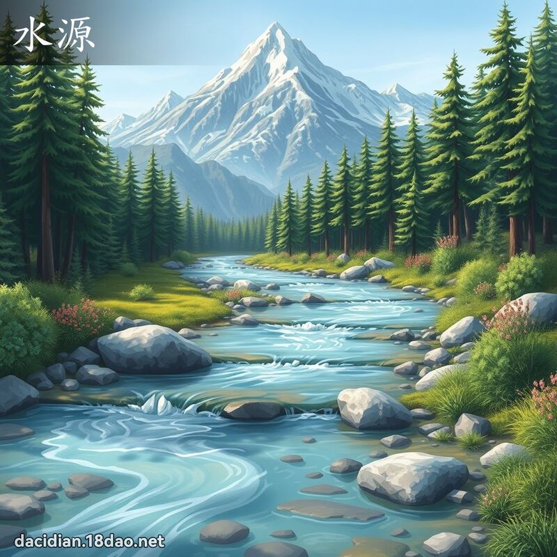 水源 - 國語大辭典配圖