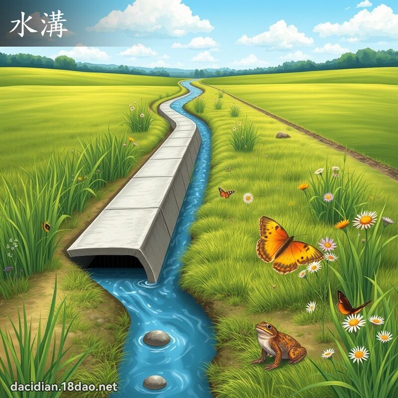 水溝 - 國語大辭典配圖
