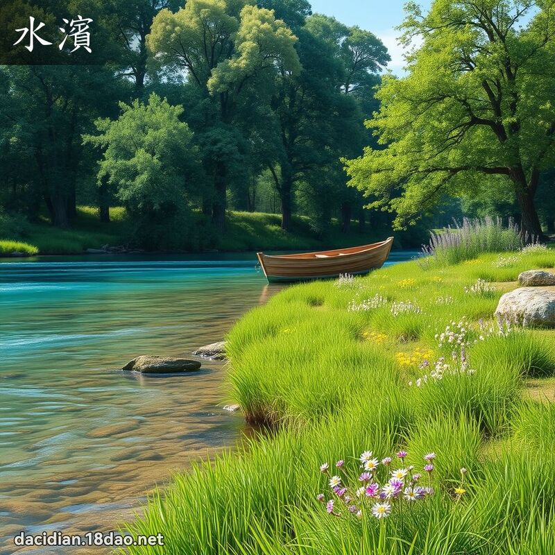 水濱 - 國語大辭典配圖