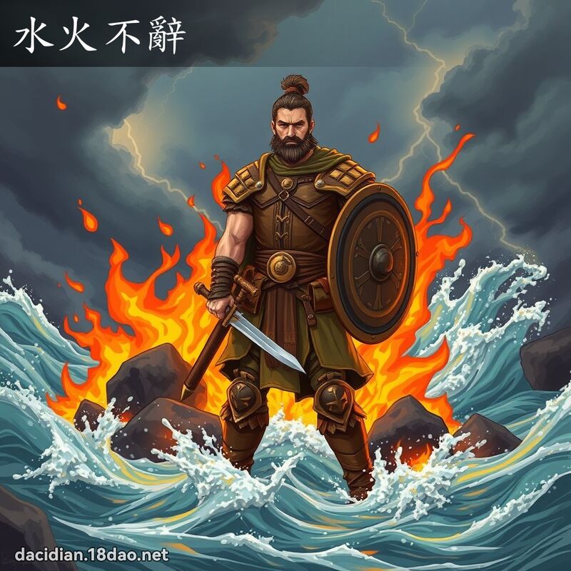 水火不辭 - 國語大辭典配圖