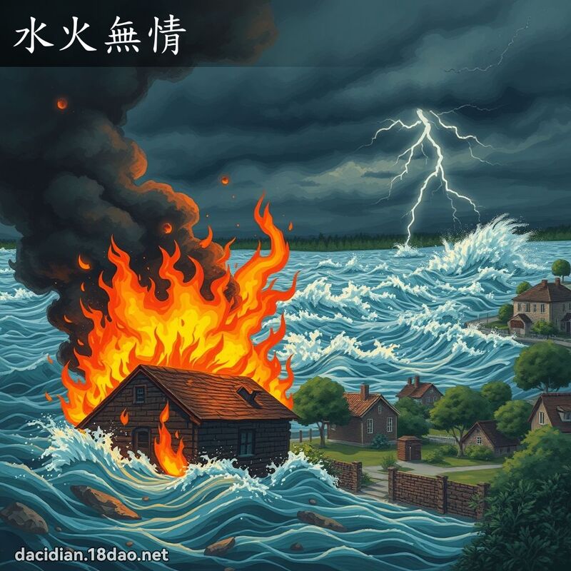 水火无情 - 国语大辞典配图