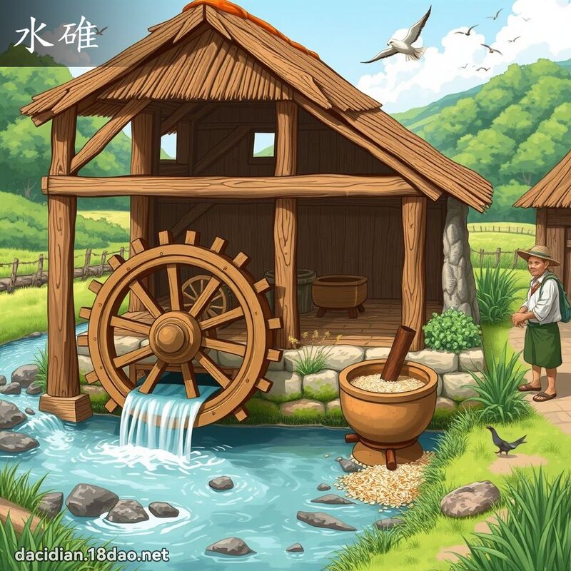 水碓 - 国语大辞典配图