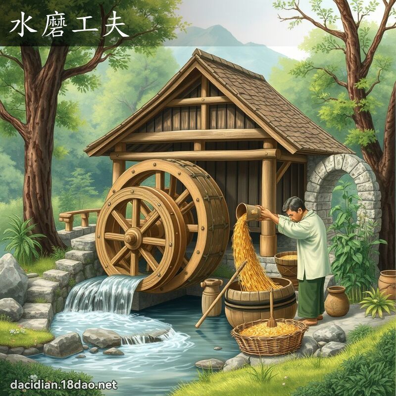 水磨工夫 - 国语大辞典配图