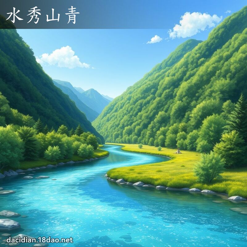 水秀山青 - 國語大辭典配圖