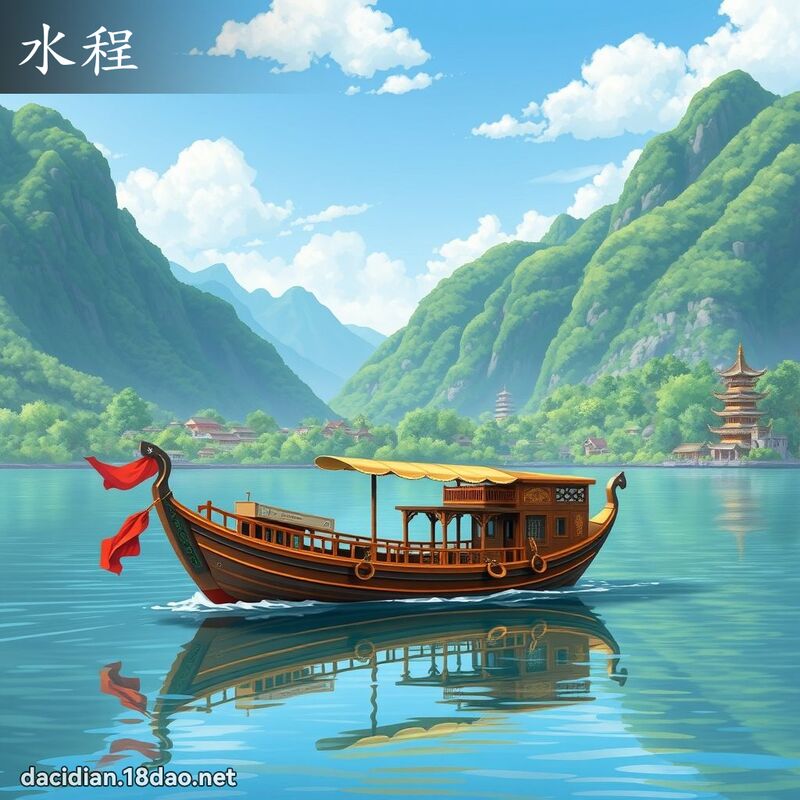 水程 - 国语大辞典配图