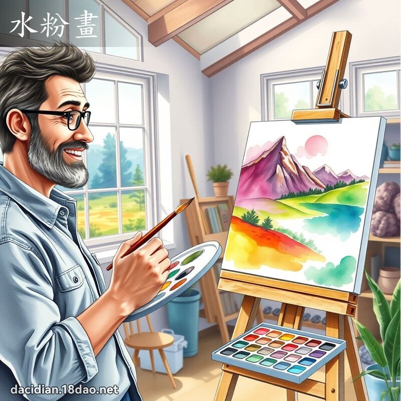 水粉畫 - 國語大辭典配圖