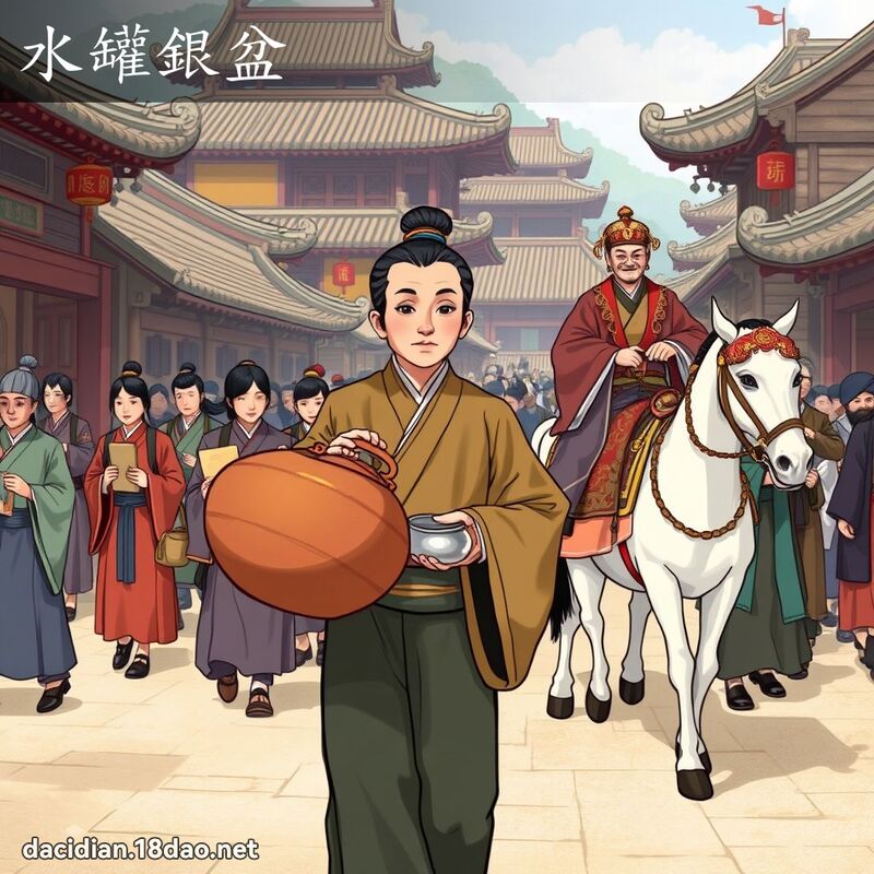 水罐銀盆 - 國語大辭典配圖