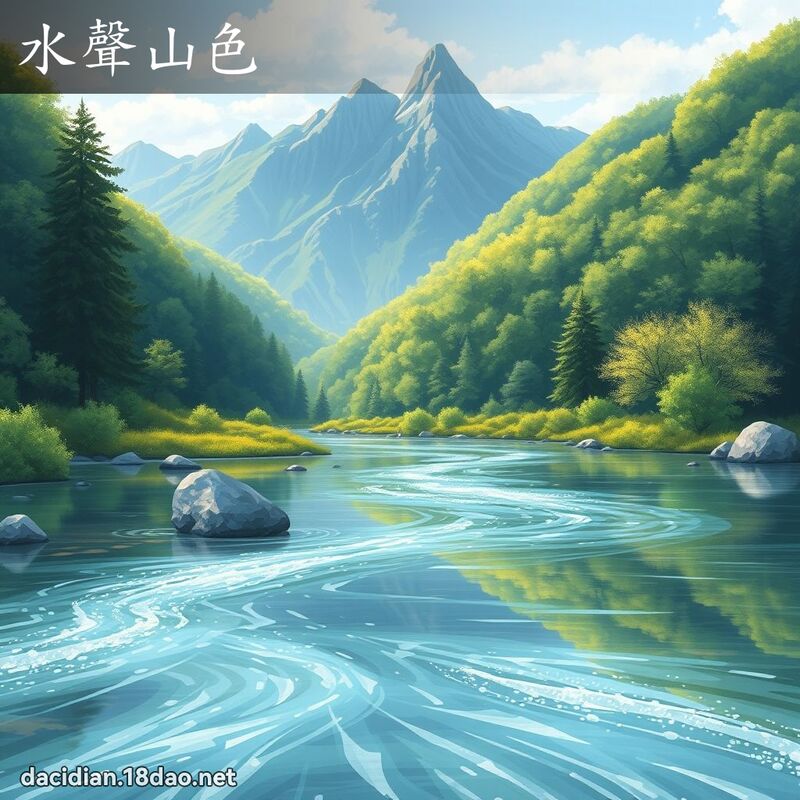 水声山色 - 国语大辞典配图
