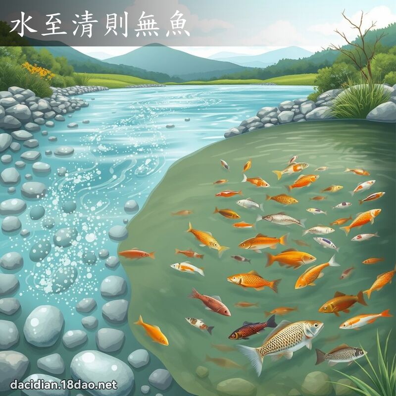 水至清则无鱼 - 国语大辞典配图