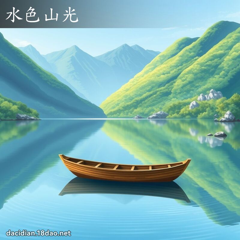 水色山光 - 國語大辭典配圖