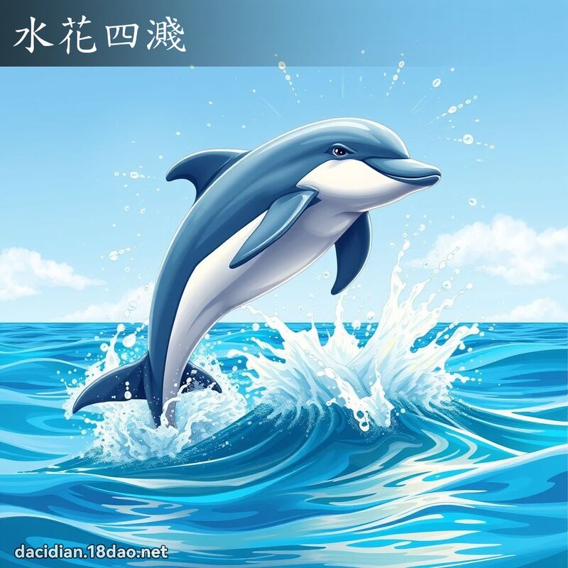 水花四濺 - 國語大辭典配圖