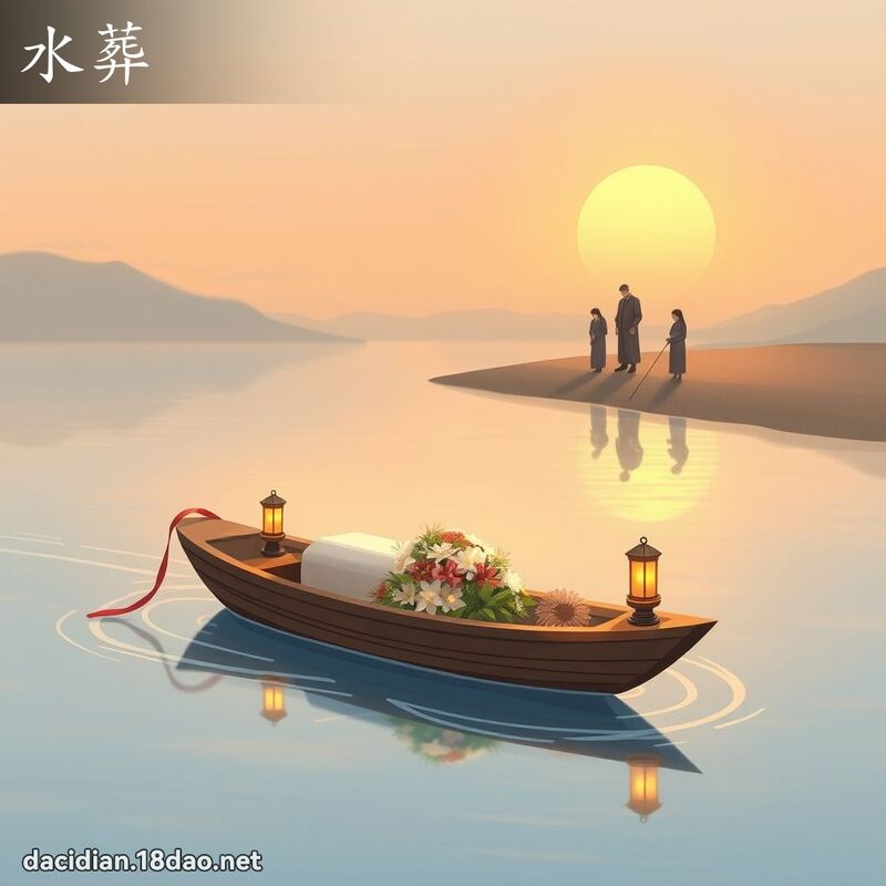 水葬 - 国语大辞典配图