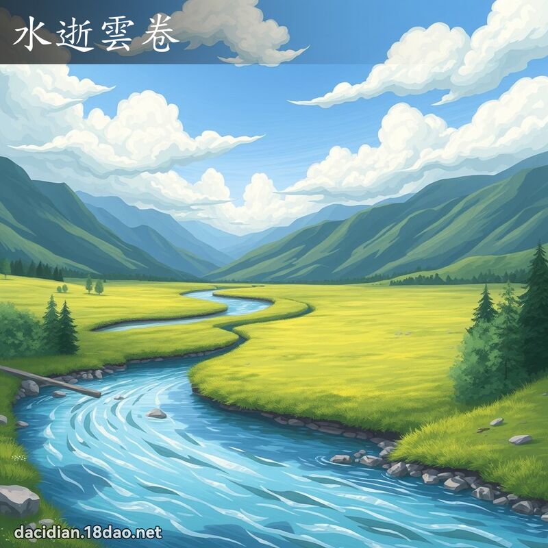 水逝云卷 - 国语大辞典配图