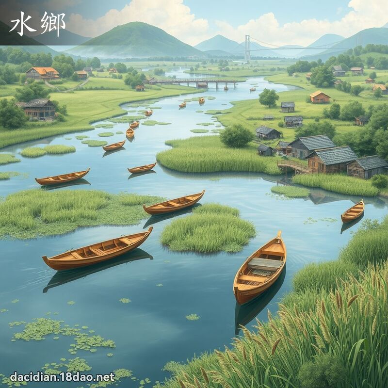 水鄉 - 國語大辭典配圖