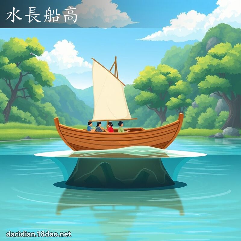 水長船高 - 國語大辭典配圖