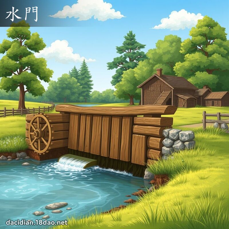 水門 - 國語大辭典配圖
