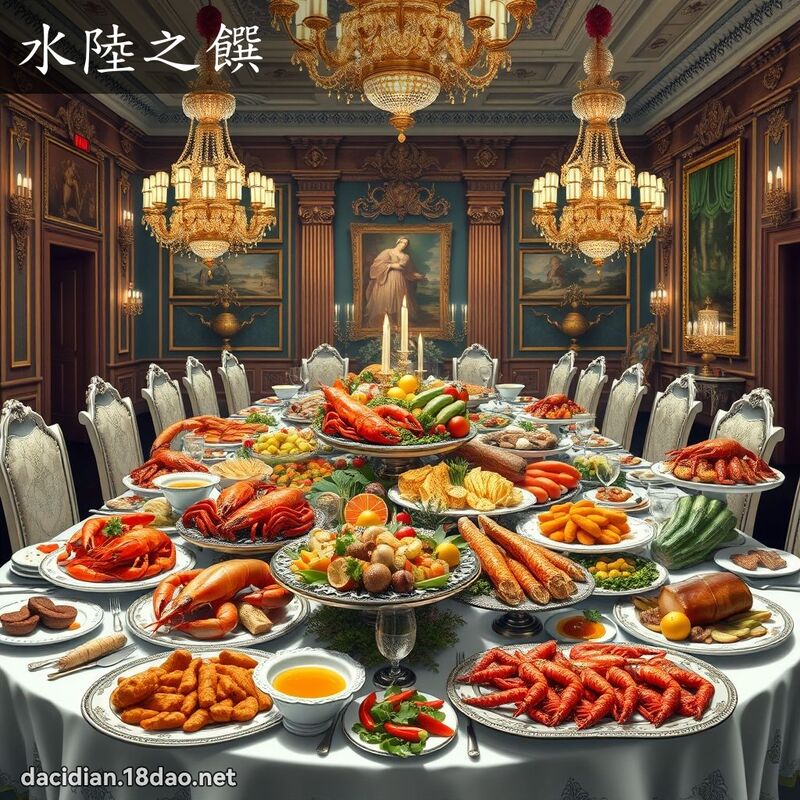 水陸之饌 - 國語大辭典配圖