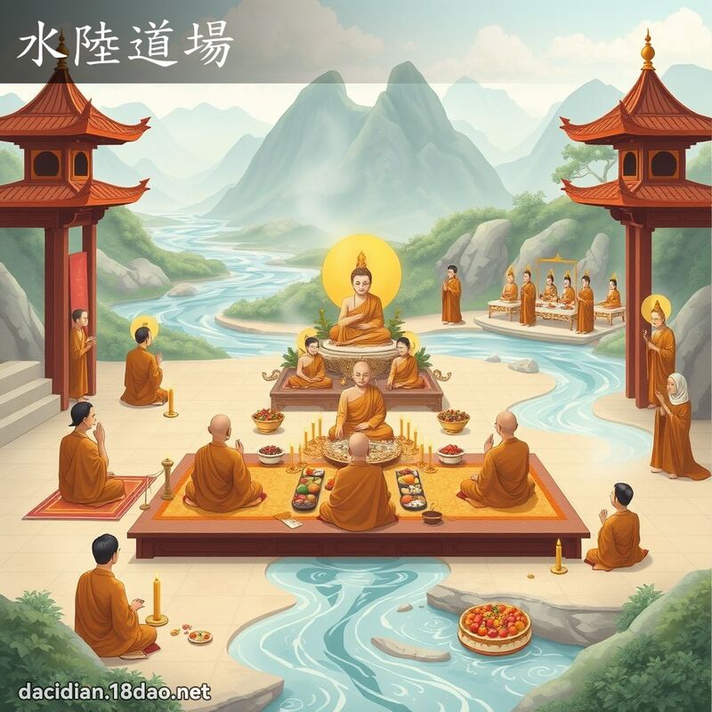 水陸道場 - 國語大辭典配圖