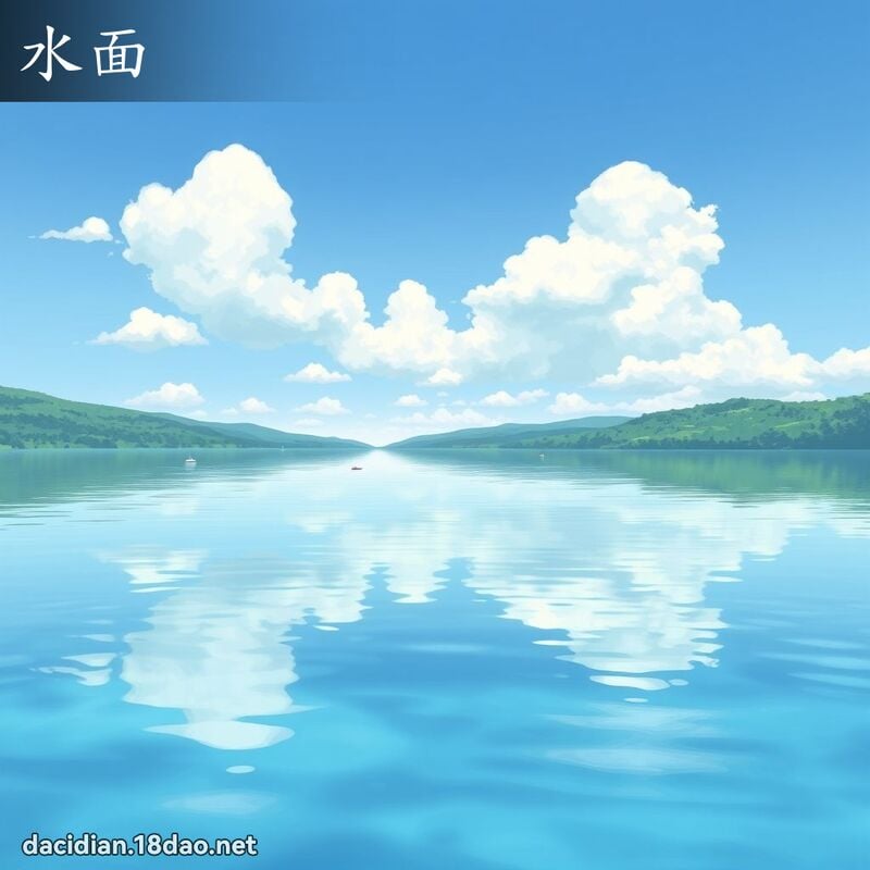 水面 - 國語大辭典配圖