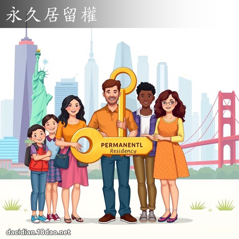 永久居留权 - 国语大辞典配图