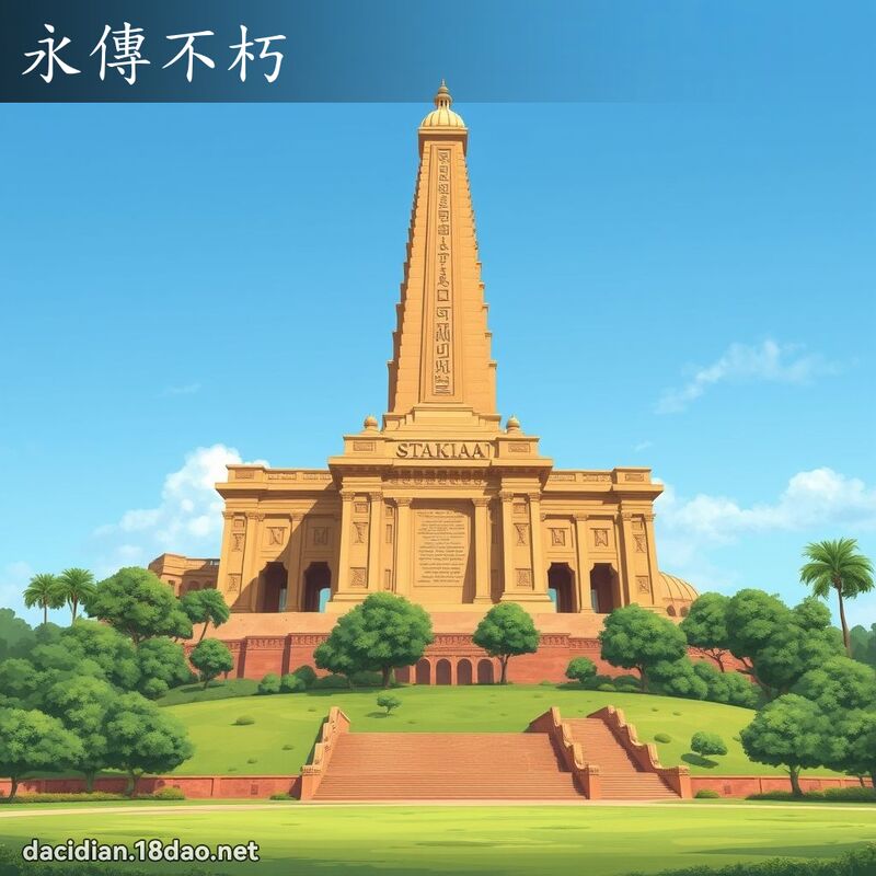 永傳不朽 - 國語大辭典配圖