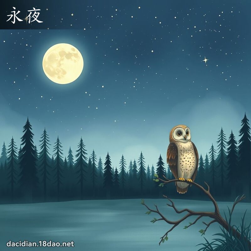 永夜 - 國語大辭典配圖
